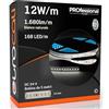 Eurocali Striscia LED 5 metri Professionale 24V 60W 12 W/mt - Striscia Monocolore da 840 LED 168 LED/mt e 8400 Lumen 1680 Lm/mt 140 Lm/W - Luce Bianco Naturale 4000K
