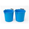 NOBILE LOVELYCARE 2 Secchi in plastica 10l con manico e becco versatore azzurro Secchio lavapavimenti 10L plastica rigida Resistente indispensabile durante le pulizie industriali o casalinghe