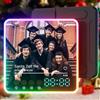witfox Regalo Laurea Donna Uomo - Magnete da Frigorifero con Musica, Calamita Personalizzata con Fascia LED e Orologio, Targa Spotify Personalizzata, Music Frigo Magnet con Foto e Canzone Spotify