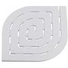 Gedy spirale Pedana per piatto doccia, Bianco, 55 x 55