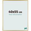 yd. Your Decoration - Cornice 40x55 cm - Oro - Cornice Decorativa Parete in Plastica con Vetro in acryl - Antiriflesso - 40x55 Cornice - Evry
