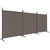 vidaXL Divisorio a 3 Pannelli Antracite 525x180 cm in Tessuto
