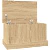 vidaXL Contenitore Rovere Sonoma 50x30x28 cm Legno ingegnerizzato