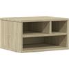 vidaXL Supporto Stampante Rovere Sonoma 40x32x22,5cm Legno Multistrato, Tavolo per Stampante, Organizer per File, Supporto per Stampante con portaoggetti