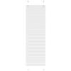 vidaXL Tenda Plissettata Bianca 45x150 cm Larghezza Tessuto 44,4 cm, Tenda per Finestra Plissettata, Tenda Plissettata, Tenda a Fisarmonica