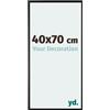yd. Your Decoration - Cornice 40x70 cm - Nero Opaco - Cornice Decorativa Parete in Plastica con Vetro in acryl - Antiriflesso - 40x70 Cornice - Evry