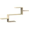 vidaXL Scaffale a Parete Rovere Sonoma 104x15x49 cm in Truciolato, scaffale a Muro, scaffale espositivo, espositore a Muro, scaffale pensile