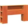 vidaXL Testiera con Ripiani Marrone Cera 140 cm in Legno di Pino, Testata Letto, testiera in Legno massello, testiera con Scomparti, testiera in Legno