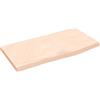 vidaXL Ripiano a Parete 60x30x(2-4) cm Massello Rovere Non Trattato