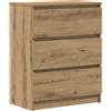 vidaXL Credenza Rovere Artigianale 60x35x76 cm in Legno Multistrato, armadietto, Armadio da Cucina, Armadio da Soggiorno, Buffet, Armadio da corridoio