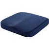 Surwin Cuscino Memory Foam Sedia per Sedersi, Colore Solido Cuscino Antidecubito Ciambella Cuscino Ergonomico Sedia Ufficio per Alleviare Dolore alla Schiena (40x40x6cm,Blu Navy)