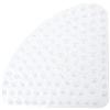 Bathsafe Sector - Tappeto Antiscivolo in Gomma per Doccia o Vasca da Bagno, Antiscivolo, con Aspirazione Antibatterica, 53 x 53 cm, Trasparente