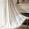 Sutuo Home Tende bohémien lunghe 274 cm, drappeggio bohémien per camera da letto, soggiorno, privacy, rustico, semi oscuranti, decorazione per Halloween, tasca per asta, 1 pannello larghezza 132 x