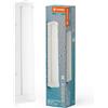 LEDVANCE ORBIS Tube da parete/specchio con LED, vetro satinato/bianco, 9W, 900lm, dimmerabile, 3000/4000K, diametro 40cm, protezione IP44 contro corpi estranei/spruzzi d'acqua