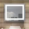 SONNI Specchio da Bagno Illuminato a LED, Specchio da Parete da Bagno Moderno, Bianco Freddo Impermeabile IP44 a Risparmio Energetico (50 x 60cm)