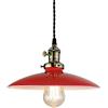CSSYKV Soffitto in Ferro Battuto Paralume Piatto Vintage Paralume Vintage Industriale Lampada A Sospensione Nordica Bar Ristorante Bar Lampada A Sospensione E27 Lampada Singola Base