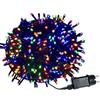 Aufun Luci di Natale 80M 800 LED Catena Luminosa da interni e Esterno Luci Albero Di Natale con 8 modalità di illuminazione per matrimoni Natale Halloween Cortili Festa Albero - Colorato