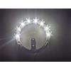 Fatma CORONA LUMINOSA DECORATIVA LED BIANCO CALDO DIAMETRO 8 CM CON TRASFORMATORE 220V