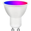 LWX Lampadina Intelligente, GU10 Dimmerabile Controllo Vocale WiFi RGB CW Cambia Colore Telecomando 9W Lampadina LED 2700-6500K Funziona con Google Assistant Alexa,RGB 220v