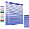 Generic Tende Veneziana in Alluminio su Misura, Veneziane da Interno/Esterno Senza Fori per Finestre, 25mm Lamelle Privacy Orizzontali Oscurante Persiane per Ufficio(Purple)