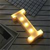 DUBENS - Luci a LED a forma di lettere dell'alfabeto, in plastica, luce bianca calda, per feste, matrimoni, ricevimenti in casa, funzionamento a batteria i