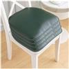 Generic Cuscino in Ecopelle per Sedia per Cucina Sala da Pranzo 1/2/ 4 Confezioni Cuscino per Sedia Cuscino Antiscivolo Cuscino per Sedile a Ferro di Cavallo 40 * 43 cm,Verde,4pcs