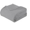 IlGruppone Copriletto Nido d'Ape 100% Cotone Tinta Unita Singolo Piazza Mezza Matrimoniale Prodotto Italiano Waffle Coperta Estiva Leggera Letto Divano Elegante - Grigio - PiazzaMezza220x280Cm