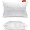 SOFTIMI Premium Cuscino Trapuntato - Antiallergico - Anticarie - Inodore Immediatamente utilizzabile - Con Regolazione Della Durezza (50x80 cm)