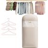 Knubbuf Borsa porta abiti salvaspazio con cerniera autocompressiva, organizer per armadio e contenitore per piumini, sacchetti porta abiti antipolvere, sacchetti a compressione (Beige, XL)