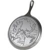 Lodge Wildlife Series-26,7 cm, piastra in ghisa con scena alci, 26,7 cm, nero