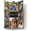 Easycosy Coperta Personalizzata con Foto, Plaid Personalizzato, Festa della Mamma Idee Regalo 2026, Regali per Uomo, Donna, Famiglie (8 Foto-1)