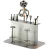 Steelman24 I Omini di Viti Miscelatore di Cocktail I Idee Regalo Originale I Soprammobili in Metallo I Modellino