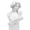 Norrclp Statua greca della dea musicale, classica testa romana busto scultura mitologia greca per soggiorno decorazione della mensola della casa (dea-30 cm)