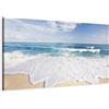 murando Cuadros B&D XXL - Quadro 135x45 cm 1 Pezzo Stampa su Tela Strutturata XXL Quadri Moderni Murale Arte Moderno Grafica Decorazioni da Parete Pittura Immagini Meer See Isola Natura c-A-0049-b-d