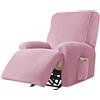 JHLD Velluto copripoltrona relax reclinabile-Rosa-1 posto
