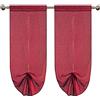 emmevi Tende Pacchetto Regolabile Coppia Porta Finestra A Vetro Mod.TENDA_PACCHETTO 1 CONF 60X240 BORDEAUX