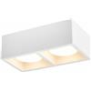 Dopa Plafoniera in Gesso Verniciabile da Soffitto con Attacco GX53 e Lampadina LED da10W Inclusa - Design Moderno Minimal, CCT 3000K 4000K 6500K, 1-4 Luci (2)