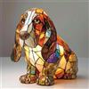 Generic Lampada a forma di bassotto Luce notturna in resina realizzata a mano con luce calda, decorazione da scrivania e comodino a tema animale per gli amanti dei cani, illuminazione artistica a tema canino(