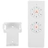 Angoily Telecomando Facile Installazione da Soffitto per Ventilatore da Soffitto con Controllo Luce e 6 Velocità, Plastico Bianco Timer 1-2-4-8 Ore per Ufficio e Soggiorno