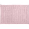 MSV - Tappetino da bagno in microfibra di ciniglia - Pelo lungo, antiscivolo - Comodo anello per appenderlo - Comfort e igiene ottimizzati - Rosa pastello - Tappetino singolo - 50x80 cm