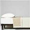 LANEROSSI Coperta Matrimoniale Serenella, Coperta in Cashmere e Lana Vergine, 230x250 cm, Bianco/Beige Double Face