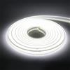 KISUFU DC 220V COB Striscia LED Flessibile, IP65 Impermeabile, Super Luminoso,Dimmerabile Nastri LED ad Alta Luminosità da 360 LED/m Luci LED con Cavo di Alimentazione (1m, Bianco)