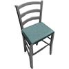 Russo Tessuti 6 Cuscini Sedie Cucina Coprisedia Imbottiti Tinta Unita Vari Colori Alette-61 Verde Salvia