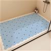 Z·Bling Tappetino Doccia Antiscivolo 50x70cm,Tappeto Bagno in Luffa,Tappeto Doccia Senza Ventose,Tappetino Vasca con Fori di Drenaggio,blu