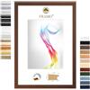 FRAMO Cornice portafoto in legno 15 x 30 cm (misura immagine), colore marrone wengé, dimensioni a scelta, cornice per poster, puzzle, collage fotografico, su misura, cornice su misura