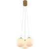 VR VETRINEINRETE Vetrineinrete® Lampadario a sospensione bronzo lampada minimal da soffitto con tre sfere attacco G9