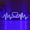 LONGROOM 16 * 52cm elettrocardiogramma Atmosfera Luce/LED Neon/Battito Cardiaco luci di modellazione/Adatto per la Decorazione proposta/Sorpresa/Regalo,Blu