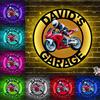 Collienght Custom Dirt Bike Photo Metal Wall Art con luce a LED Motocross Wall Night Light Nome Moto personalizzato Neon Sign Lampada Decorazione per la stanza Moto Home Decor Motociclista Amante Regalo