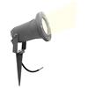 Partenopeautensili® Faretto orientabile con picchetto gu10 da esterno giardino segnapassi luce lampada a led (Luce Naturale 4000K, ARMATURA GRIGIA)