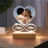 SosnSusn Lampada Personalizzata con Foto - Regali Personalizzati San Valentino per Lei Lui, Idee Regalo Fidanzato Fidanzata Compleanno Natale Anniversario - Amore infinito [Classe di efficienza energetica A]